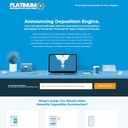 Landing Page: Introducing Deposition Engine