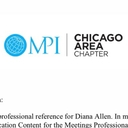 MPI Chicago Recommendation Letter for Diane Allen