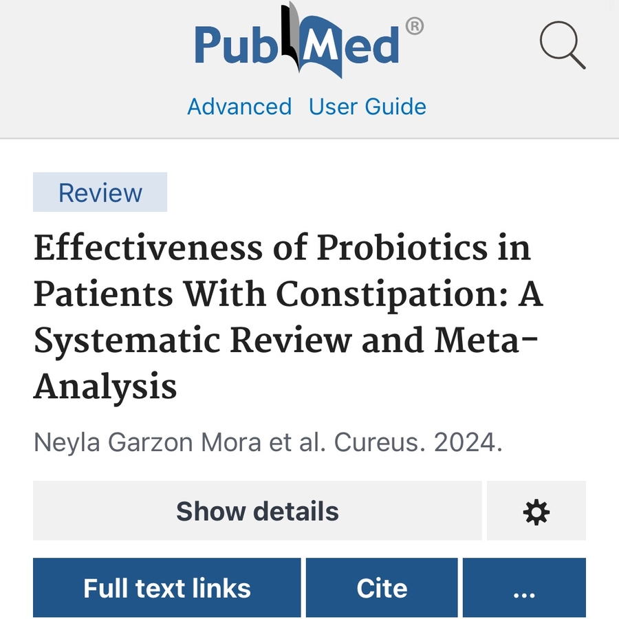 Effectiveness of Probiotics in Patients With Constipation: A Systematic Review and Meta-Analysis