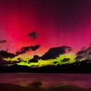 Northern Lights (Aurora Borealis) from Chocorua Lake, Tamworth, New Hampshire March 23-24, 2023