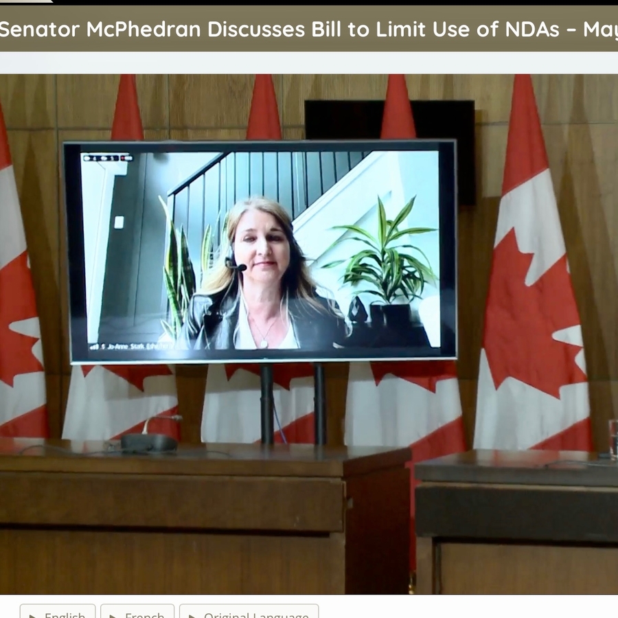 Presentation for Senator McPhedran on MisUse of NDAs